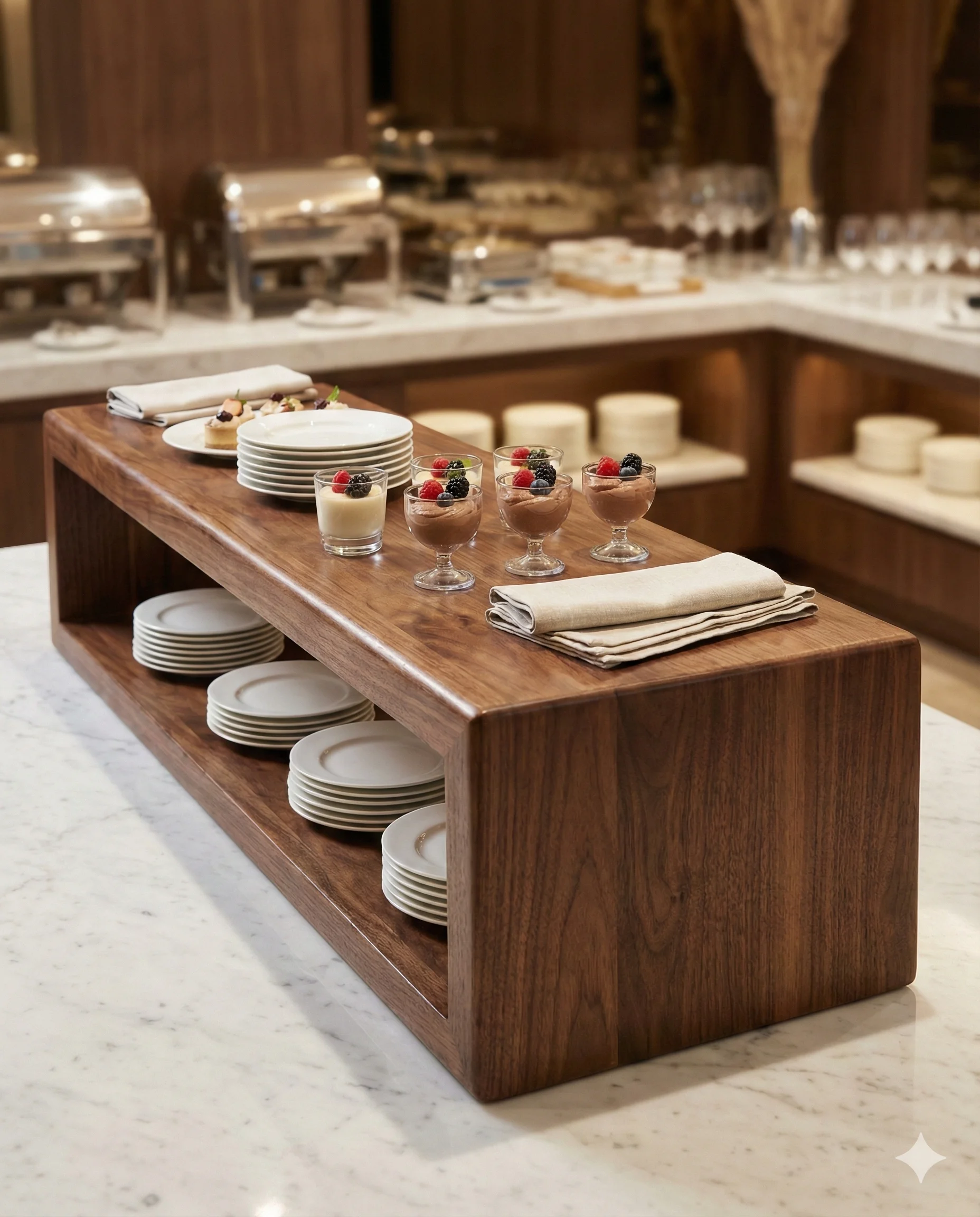 Wooden Desk Tray for Groceries