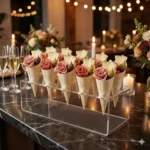 clear-acrylic-platter-cone-stand-8-slots